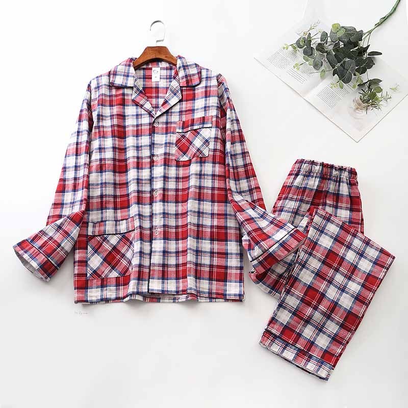 Merry & Bright Men’s Cotton Cardigan Pajama Set