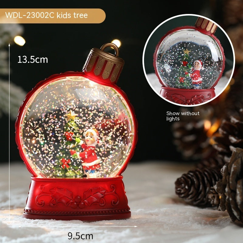 Merry & Bright Christmas Decorations LED SnowGlobe