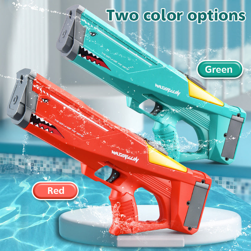 Merry & Bright Automatic Electric Shark Water Gun – High-Pressure Outdoor Summer Toy