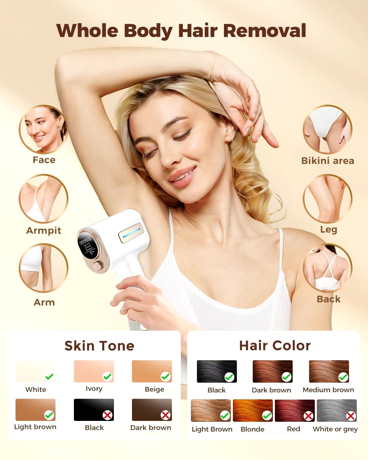 Merry & Bright Hair Removal Device Painless