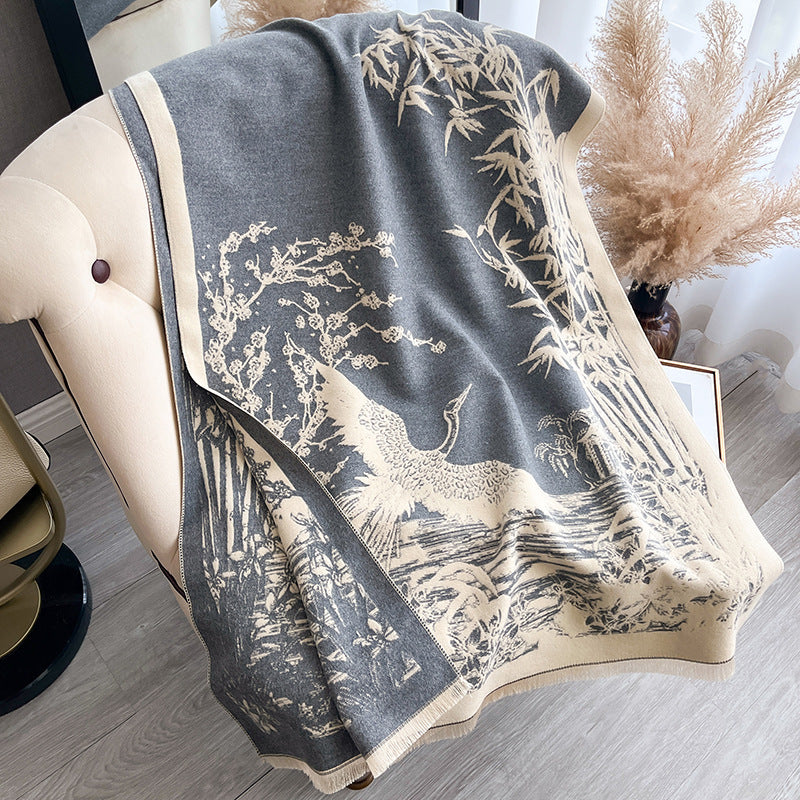 Merry & Bright Women's All-match Ink Color Scarf Shawl