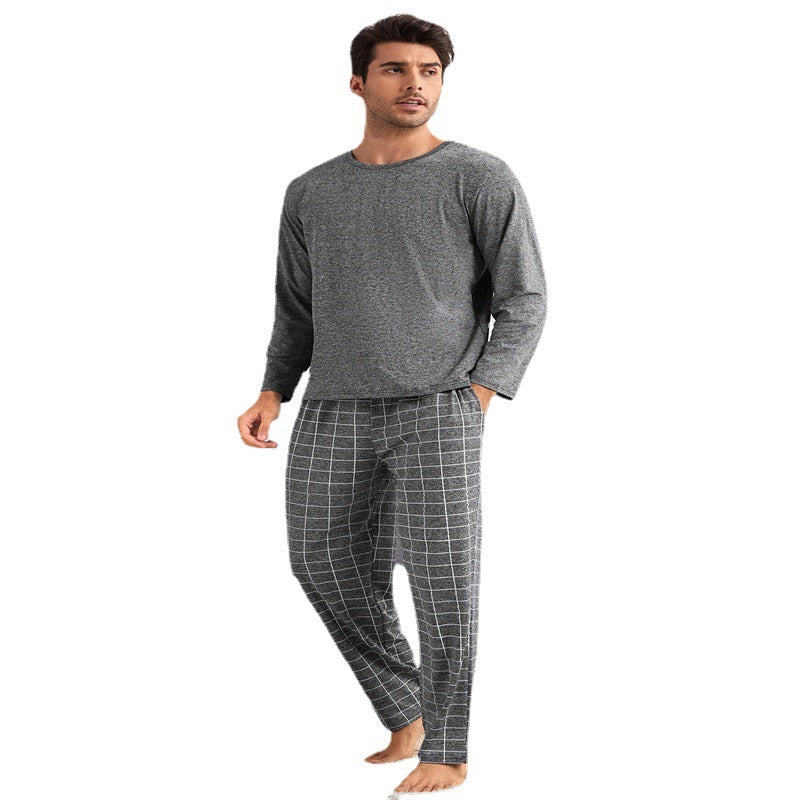 Merry & Bright Men’s Minimalist Grey Pajama Set