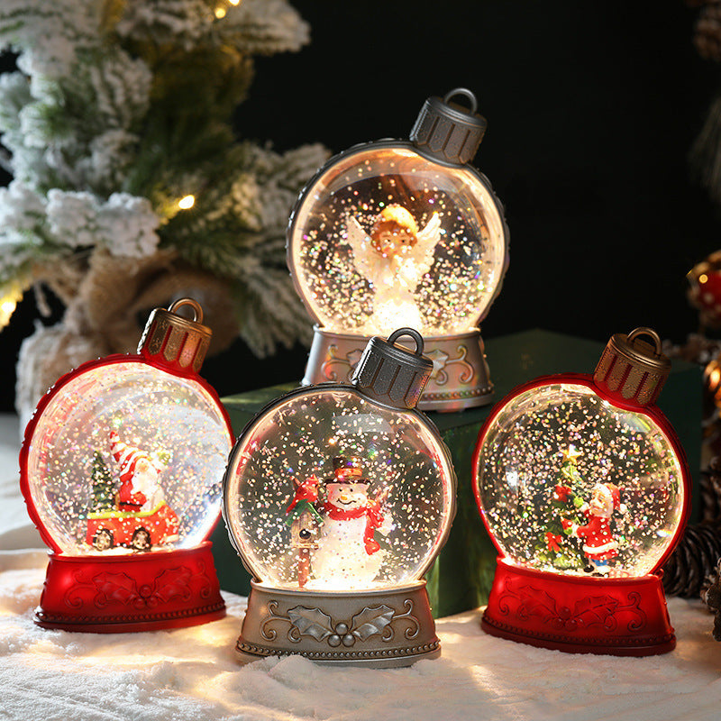Merry & Bright Christmas Decorations LED SnowGlobe