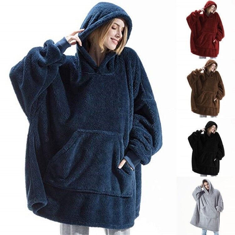 Merry & Bright Hoodie Sweatshirt With Big Pocket