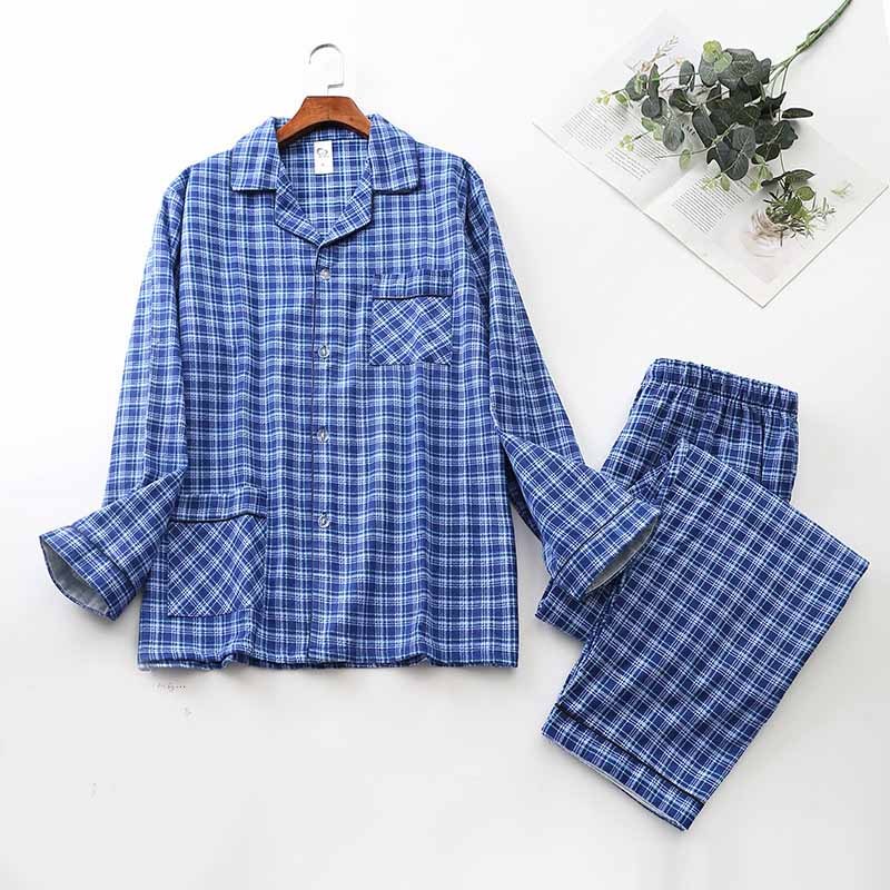 Merry & Bright Men’s Cotton Cardigan Pajama Set
