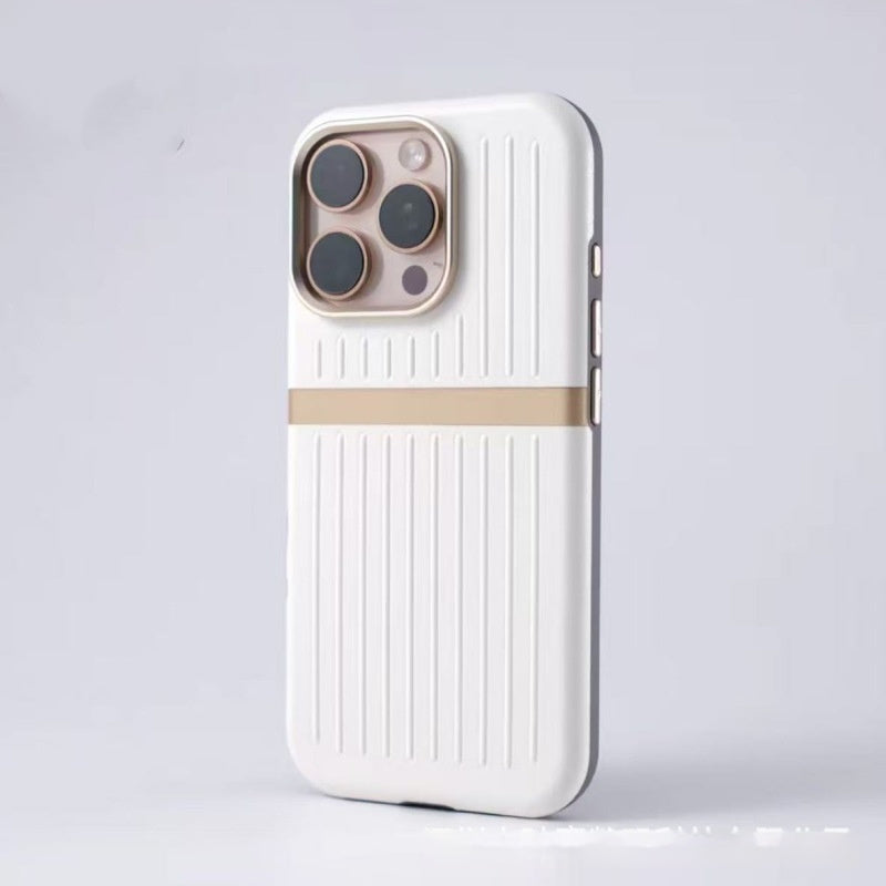 Merry & Bright Corrugated MagSafe iPhone Case Business Leather Phone Case