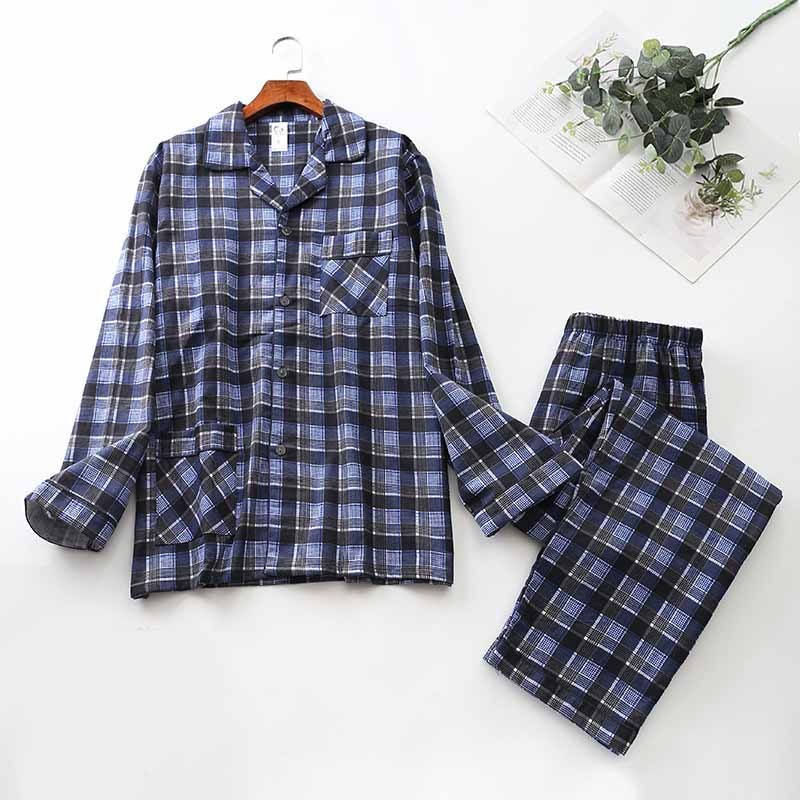 Merry & Bright Men’s Cotton Cardigan Pajama Set