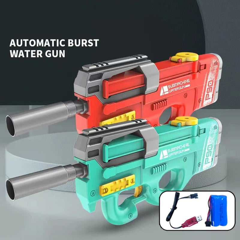 Merry & Bright Automatic Electric Shark Water Gun – High-Pressure Outdoor Summer Toy
