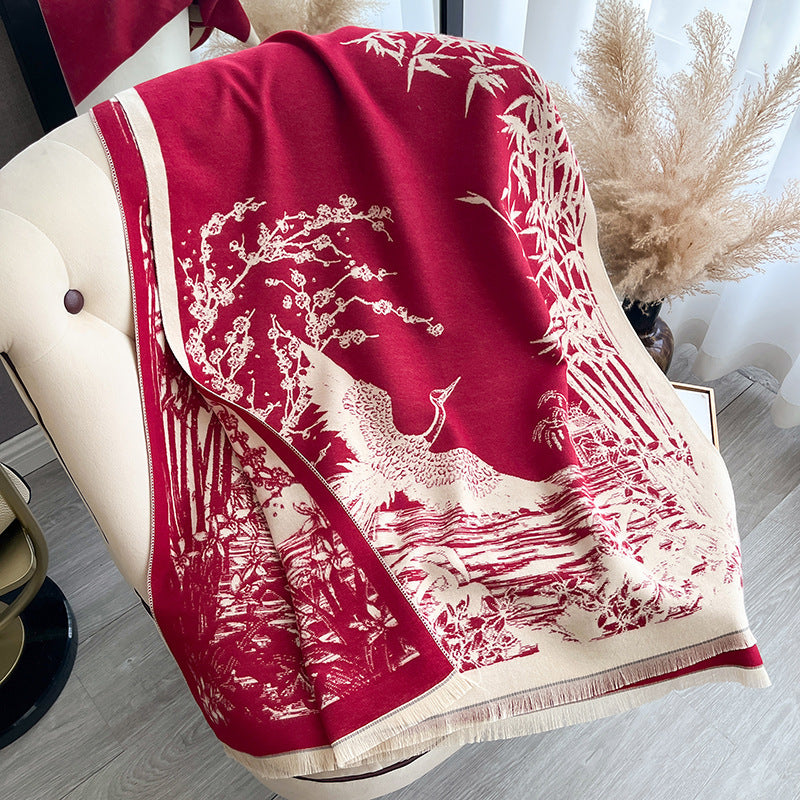 Merry & Bright Women's All-match Ink Color Scarf Shawl