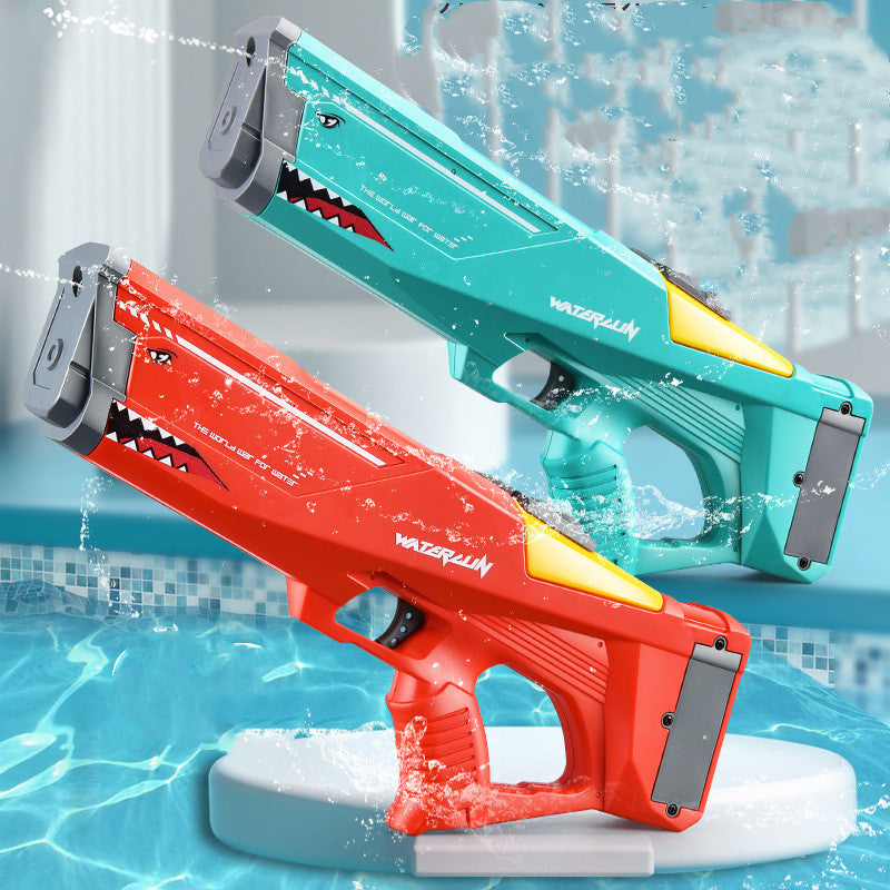 Merry & Bright Automatic Electric Shark Water Gun – High-Pressure Outdoor Summer Toy
