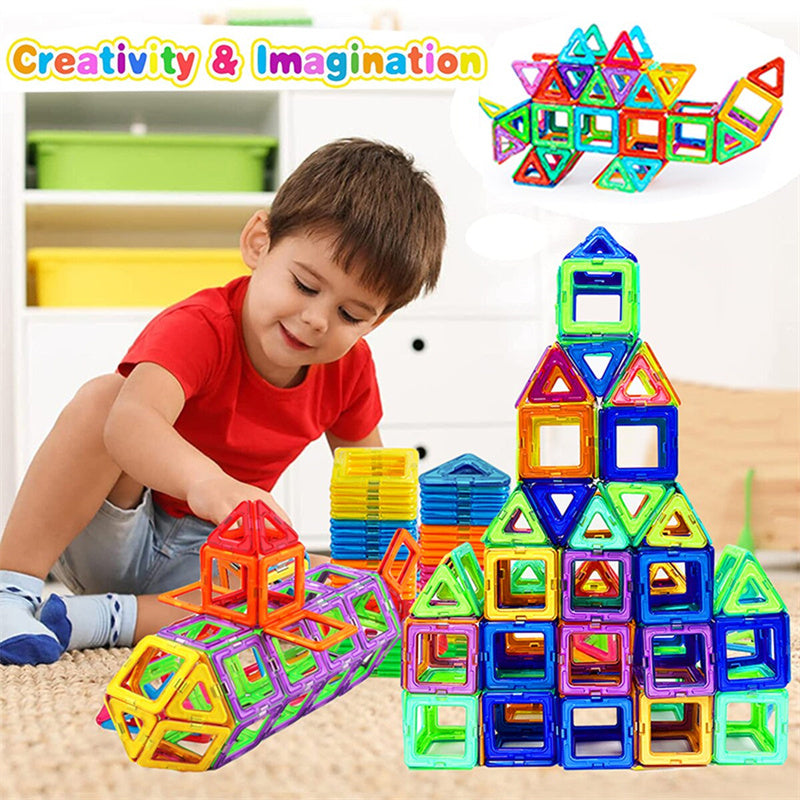 Merry & Bright Magnetic Building Blocks – DIY Construction Set for Kids