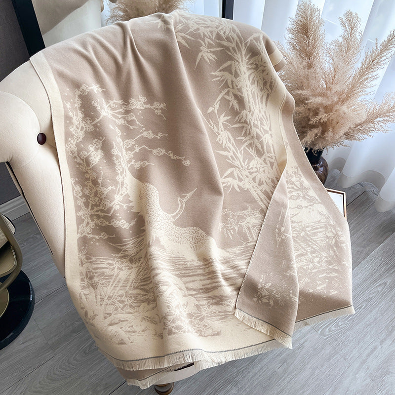 Merry & Bright Women's All-match Ink Color Scarf Shawl