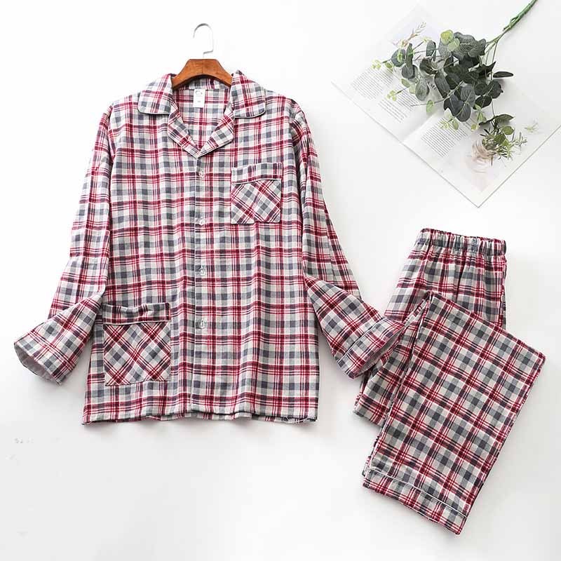 Merry & Bright Men’s Cotton Cardigan Pajama Set