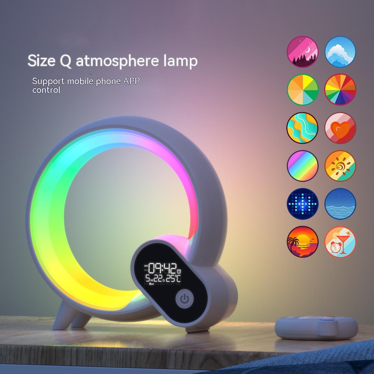 Merry & Bright Digital Display Alarm Clock Bluetooth Audio