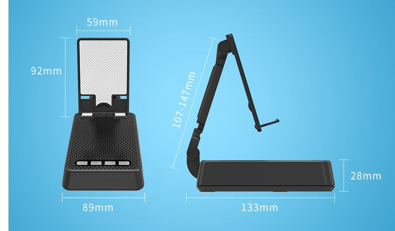 Merry & Bright iPhone Smart Wireless Bluetooth Speaker + Stand