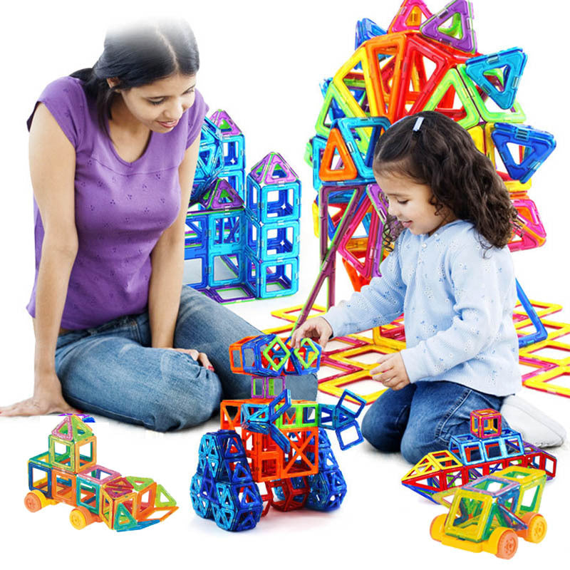 Merry & Bright Magnetic Building Blocks – DIY Construction Set for Kids