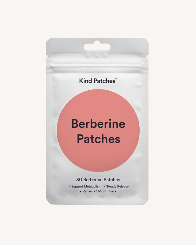 Merry & Bright Kind Patches: 30 Berberine Patches, Steady Release, 1 Month Pack